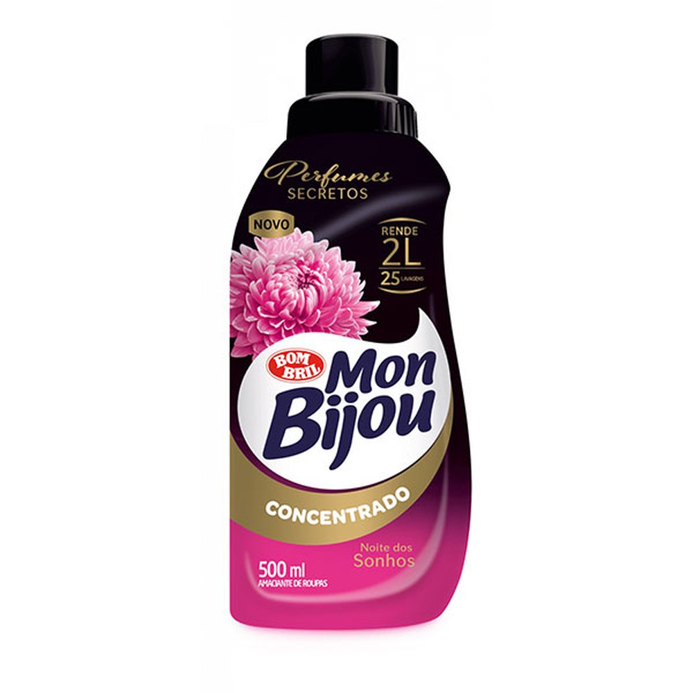 Amaciante Mon Bijou Concentrado 500ml Noite Dos Sonhos