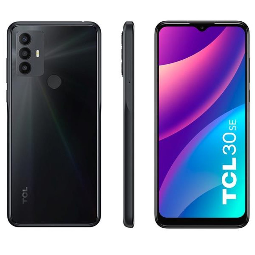 Smartphone TCL 30SE 4G 128GB/4GB Tela 6.52" Câmera 50MP - Grafite