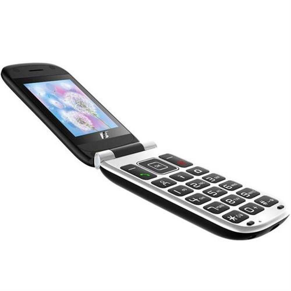 Celular Para Idoso Flip Dual Botão SOS Tela 2.4 Bluetooth Rádio FM Britânia BCE03 - Preto