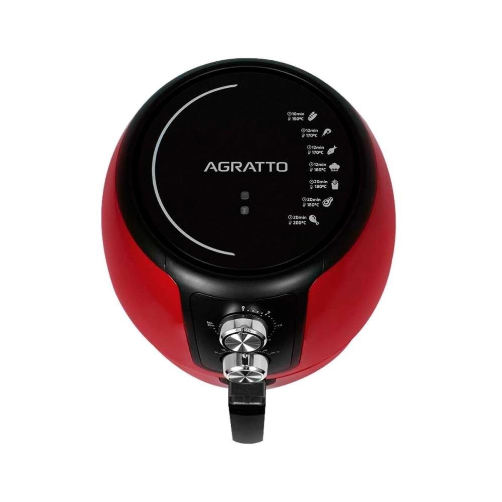 Fritadeira Elétrica Air Fryer 220V Supremma 3,6L Vermelho Agratto Un.Venda: PC/1