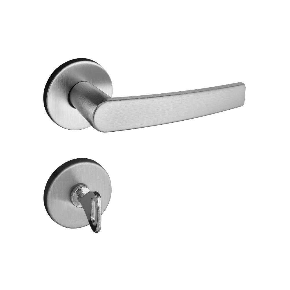 Fechadura Concept 401 Zamac Banheiro Roseta Cromo Acetinado