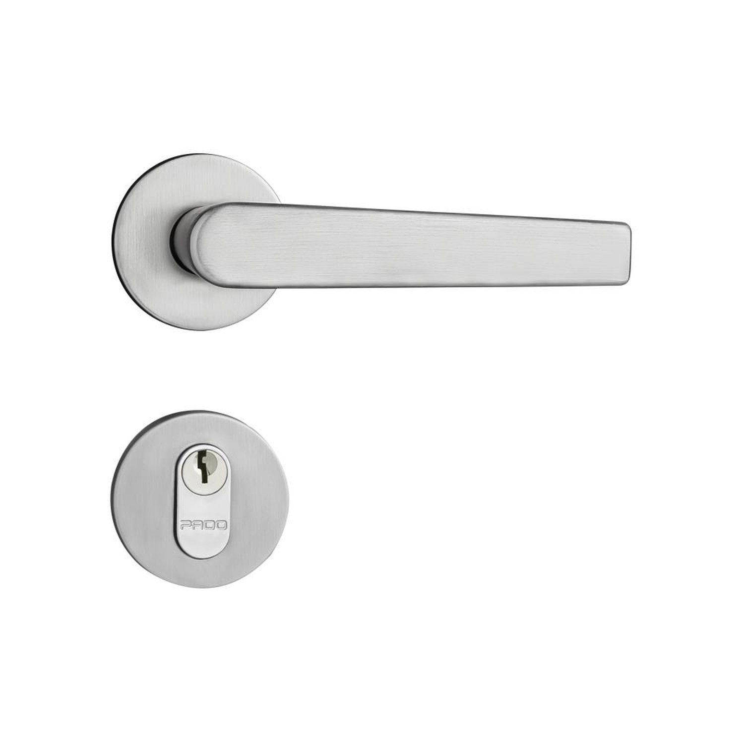 Fechadura Concept 401 Zamac Externa Roseta Cromo Acetinado