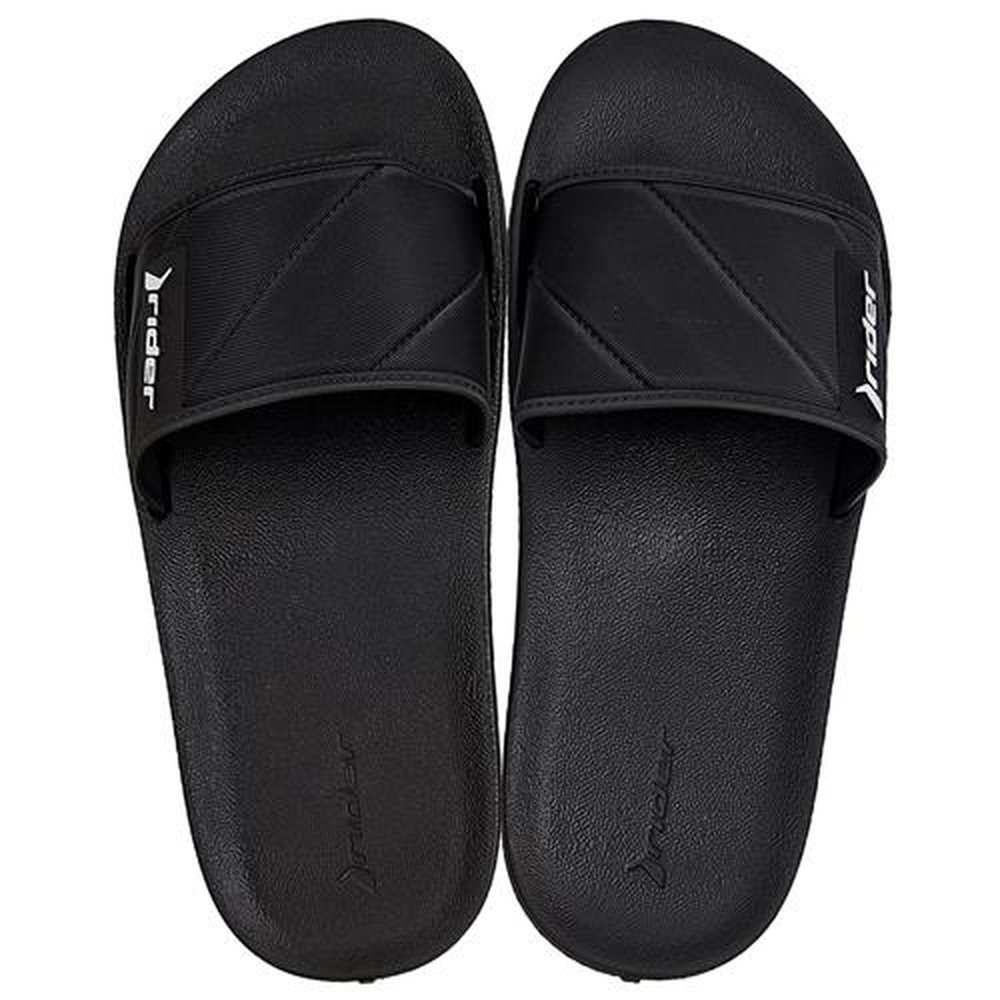 Chinelo Rider Street Slide Preto - Branco - Grade com 12 pares