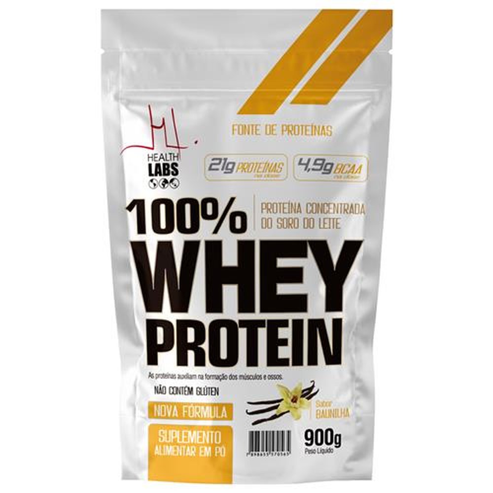 100% Whey Protein 900g Pounch Baunilha