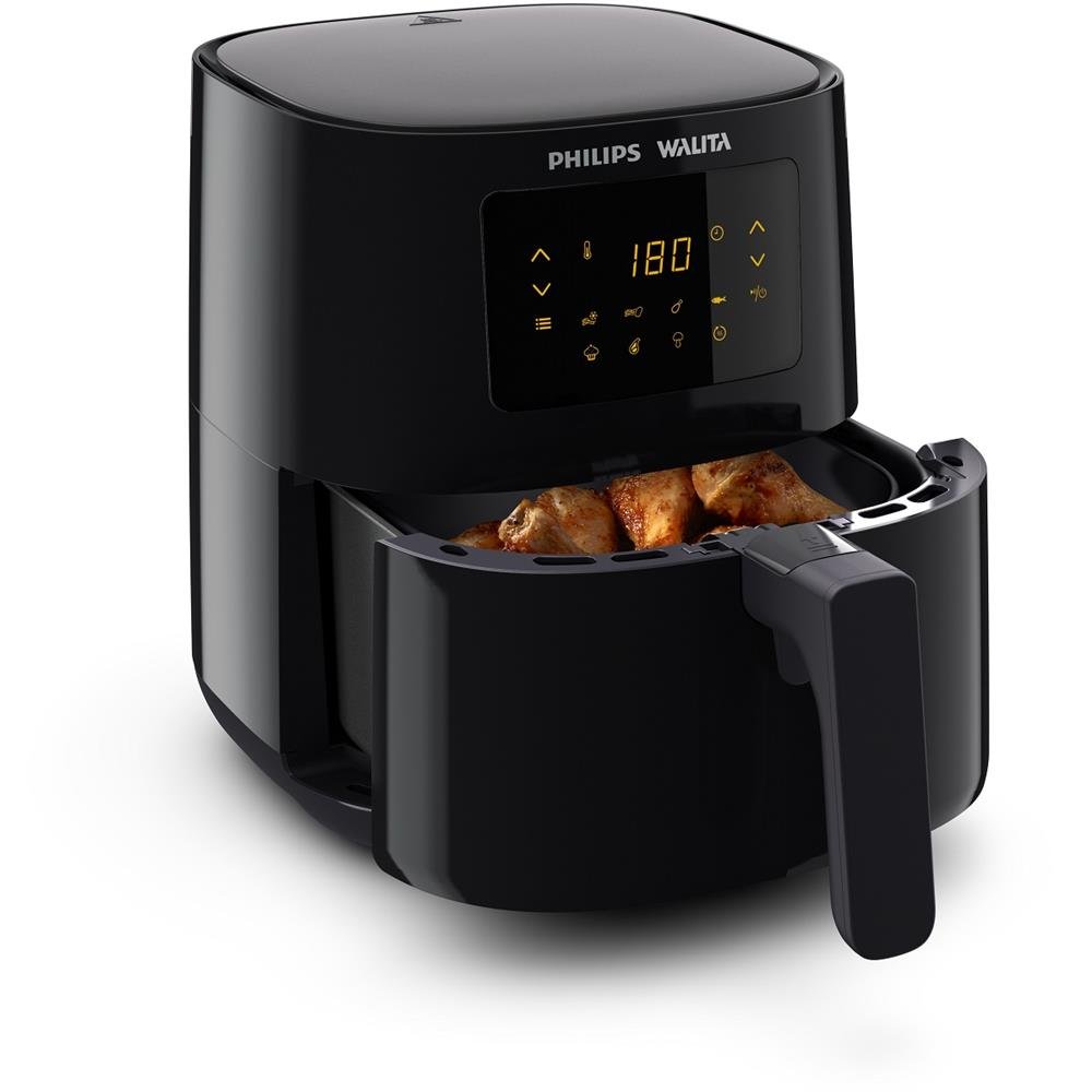Fritadeira Air Fryer Philips Walita 4,1 Litros Digital Serie 3000 Preta RI9252/90 - 220V