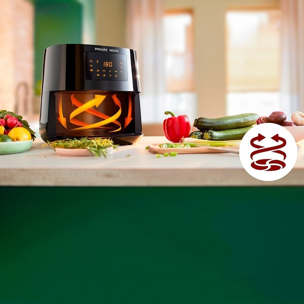 Fritadeira Air Fryer Philips Walita Essential XL |  6,2 Litros, Digital, 2000W, Preto, 220V
