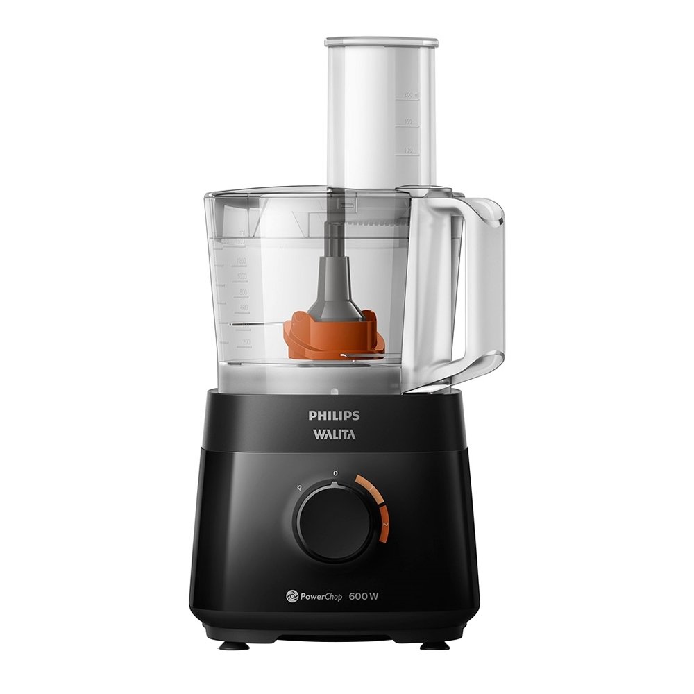 Processador de Alimentos Philips Walita RI7300 - 3 Acessórios, 2 Velocidades, 600W, Preto, 110V