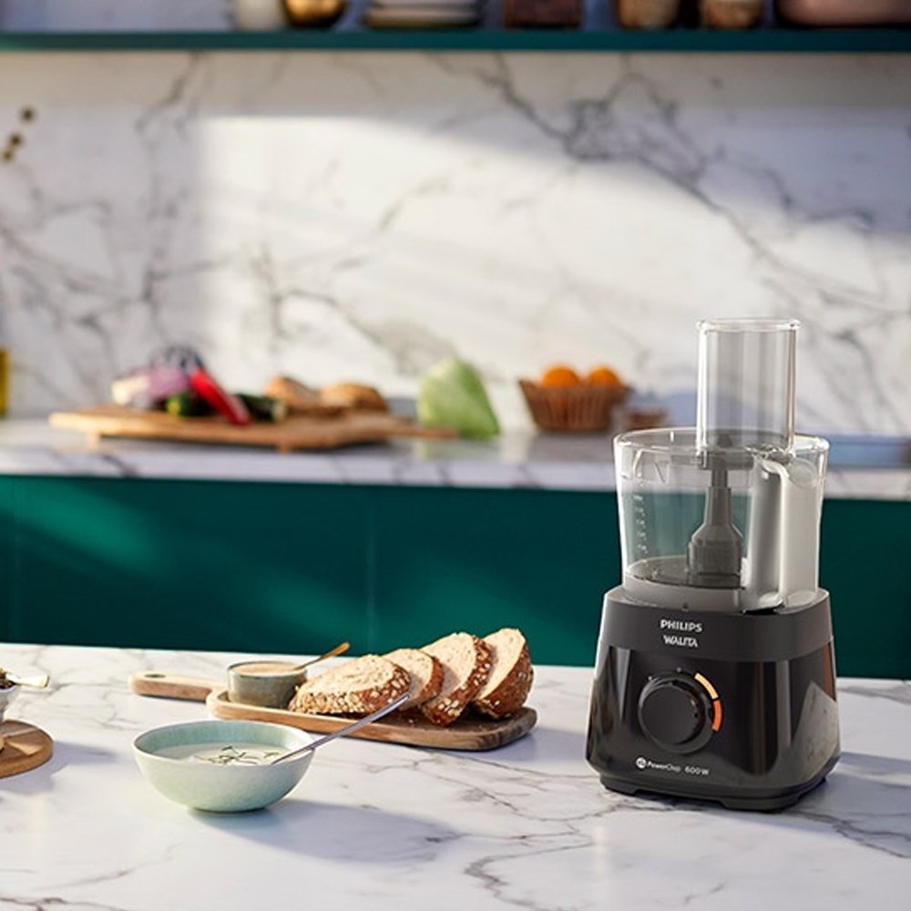 Processador de Alimentos Philips Walita RI7300 - 3 Acessórios, 2 Velocidades, 600W, Preto, 110V