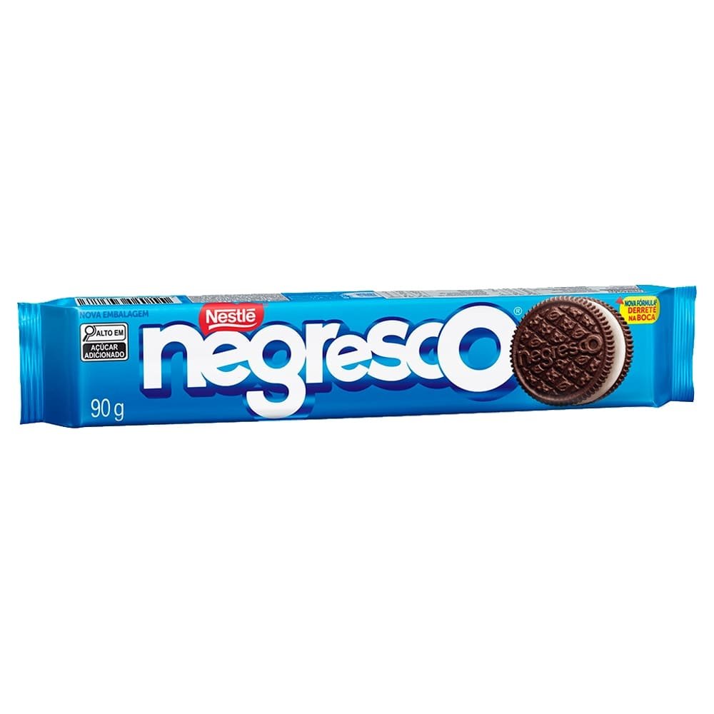 Biscoito Recheado Negresco 90g - Embalagem com 66 Unidades