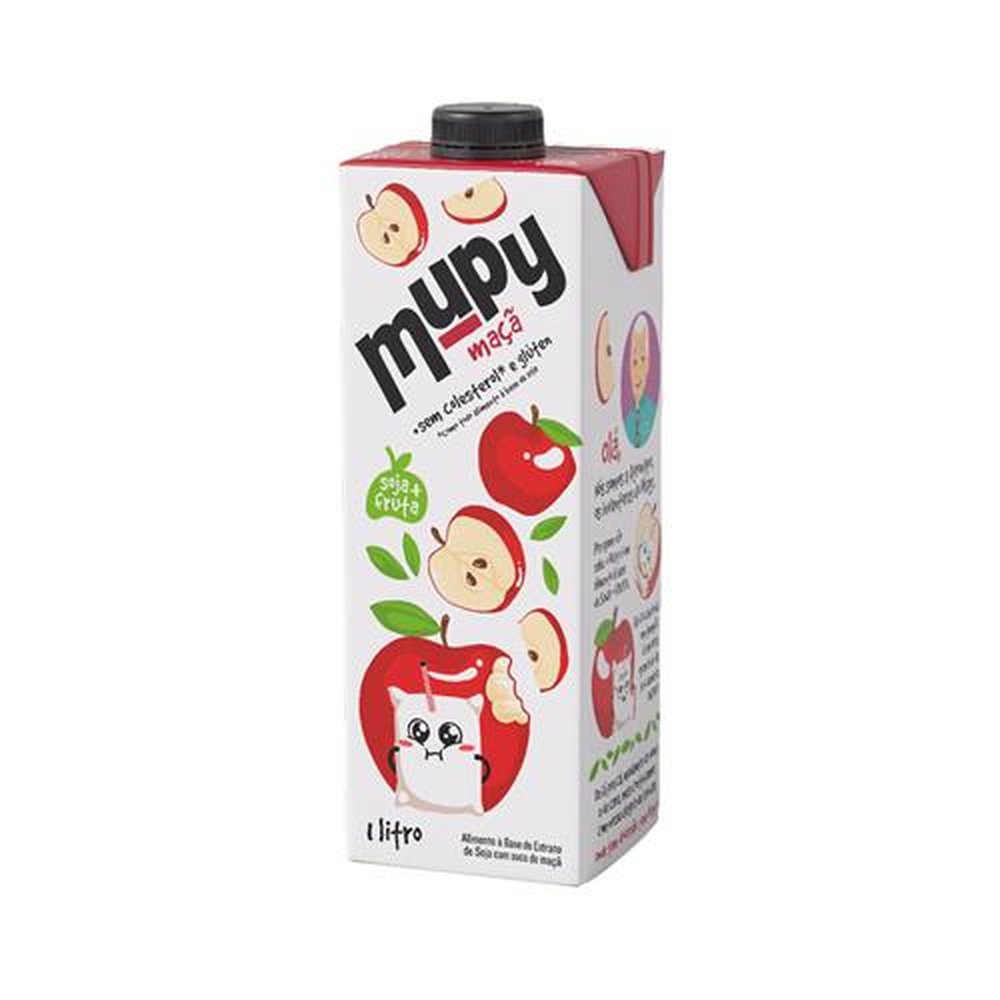 Suco De Soja Mupy Longa Vida Sabor Maçã 1L