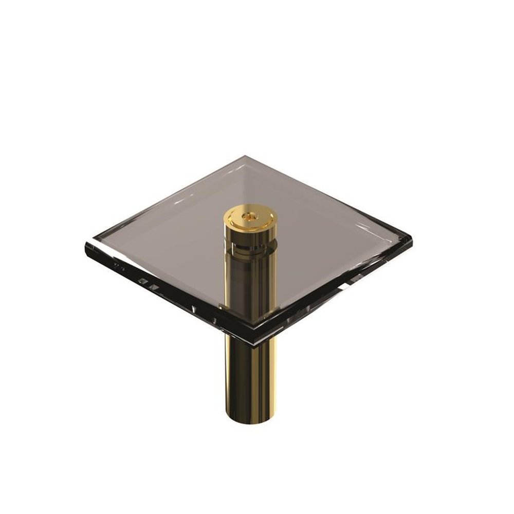 Kit Acessorios Para Banheiro Dourado 5 Pecas Reto Vidro Fumê Temperado 8mm