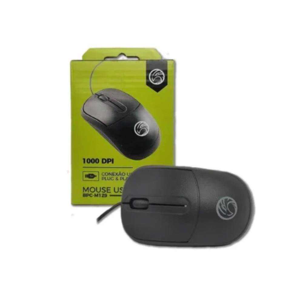 Mouse Usb Óptico M129 1000 Dpi 1.2M Brazil Pc | Martins Atacado