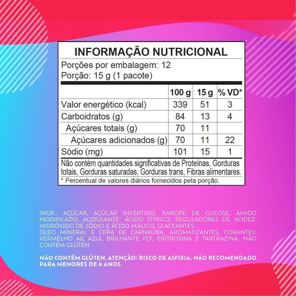 Bala Bubbaloo Mix 15g Display com 12 Unidades