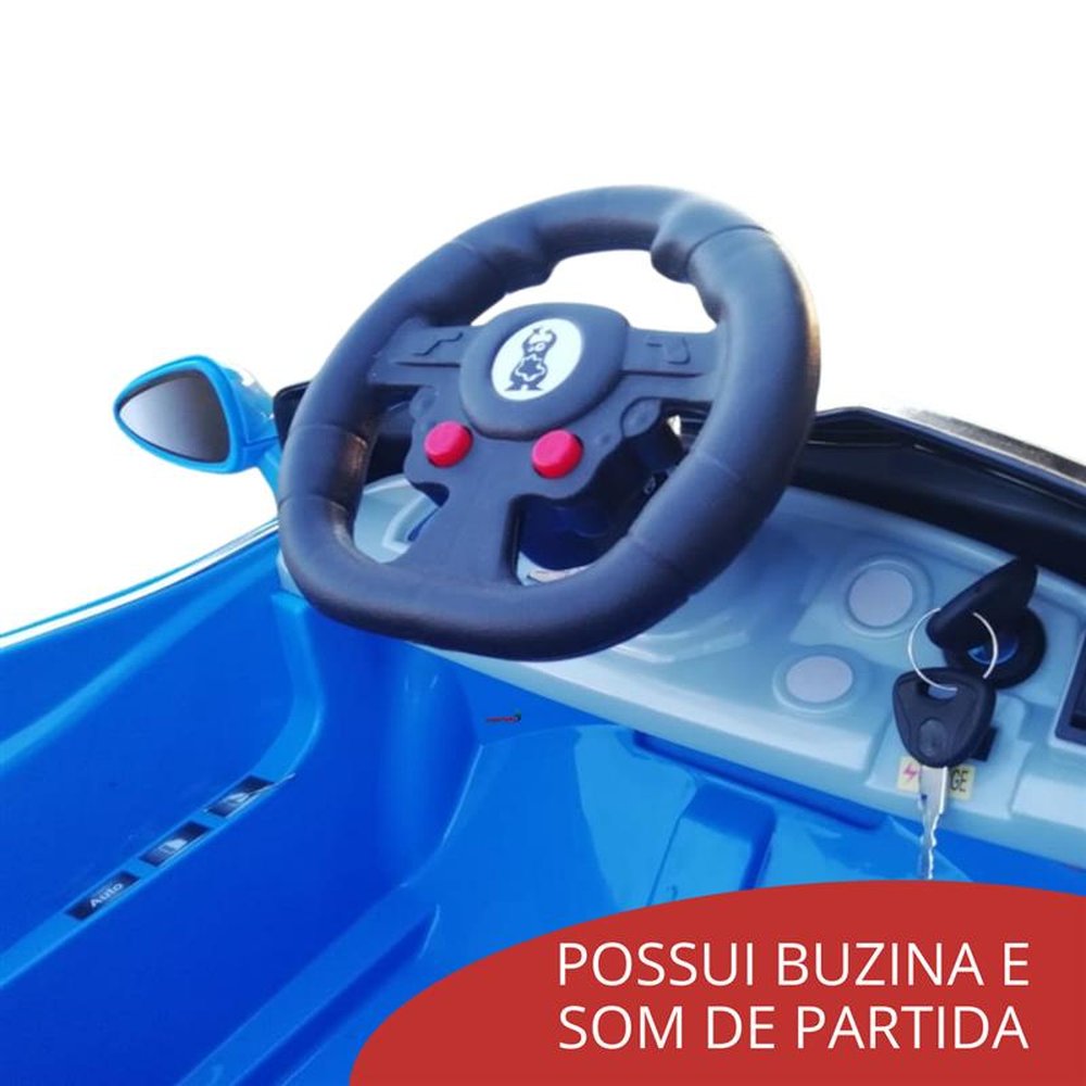 Mini Carro Elétrico Azul