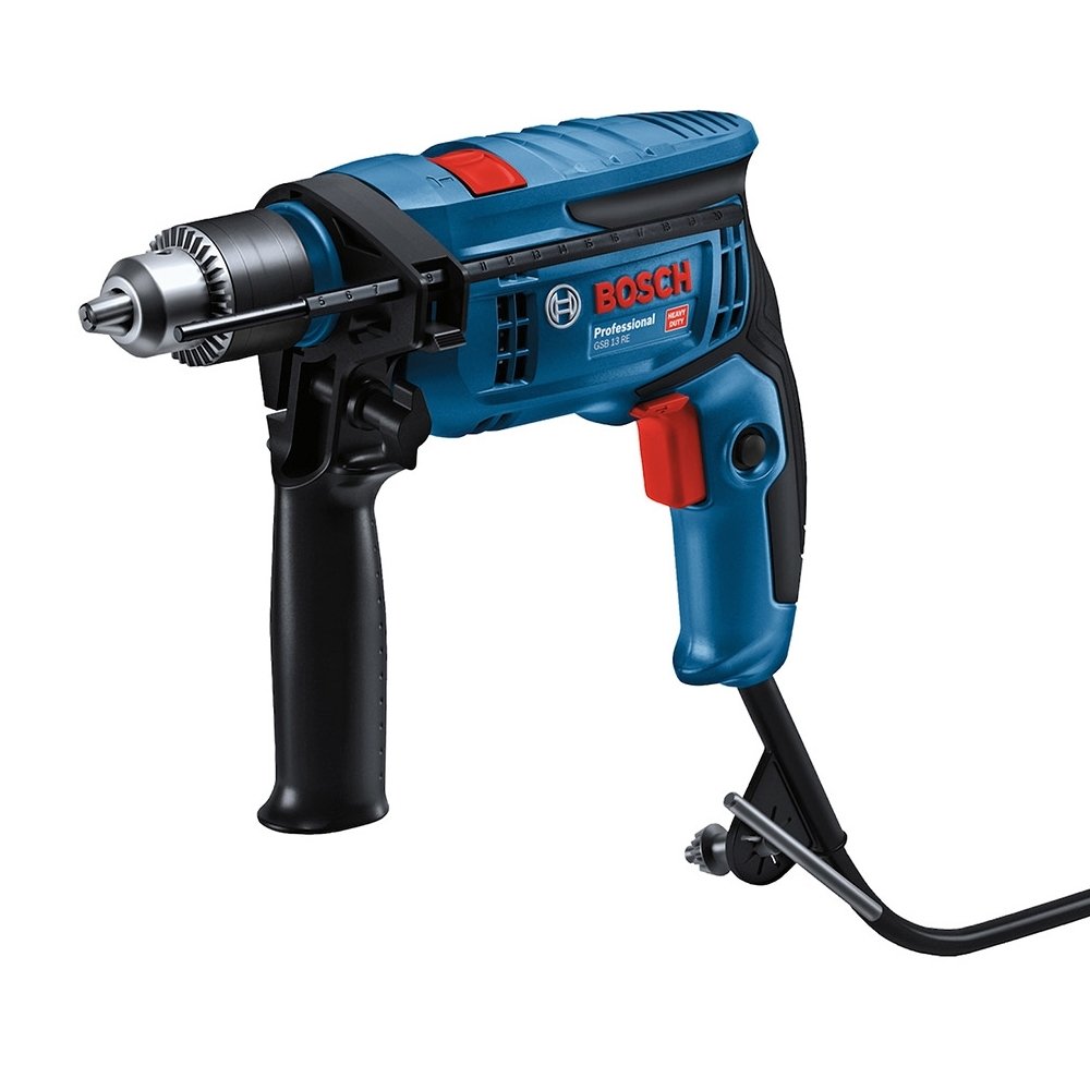 Furadeira de Impacto Bosch GSB13 Re Vvr 750W + 5 Brocas e Maleta 110V