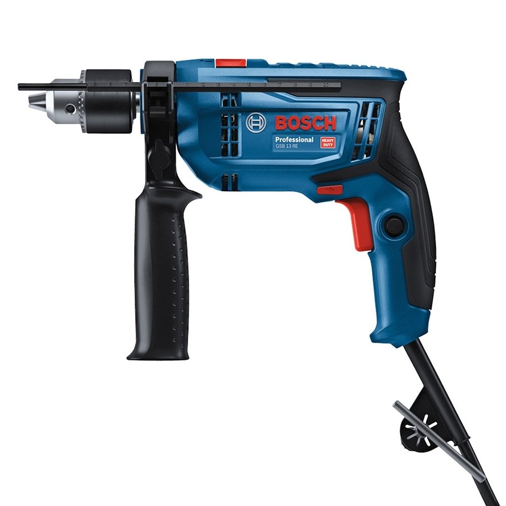 Furadeira de Impacto Bosch GSB13 Re Vvr 750W + 5 Brocas e Maleta 110V
