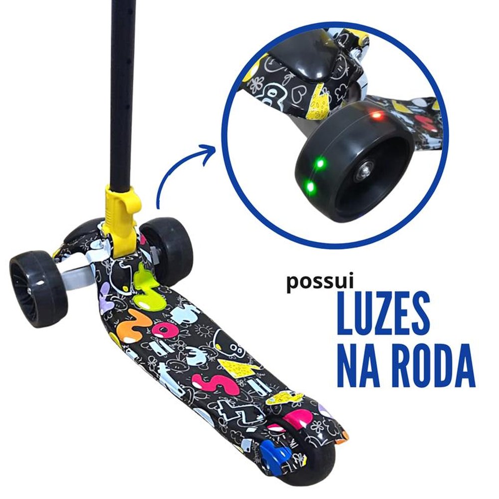Patinete Infantil 3 Rodas Colorido