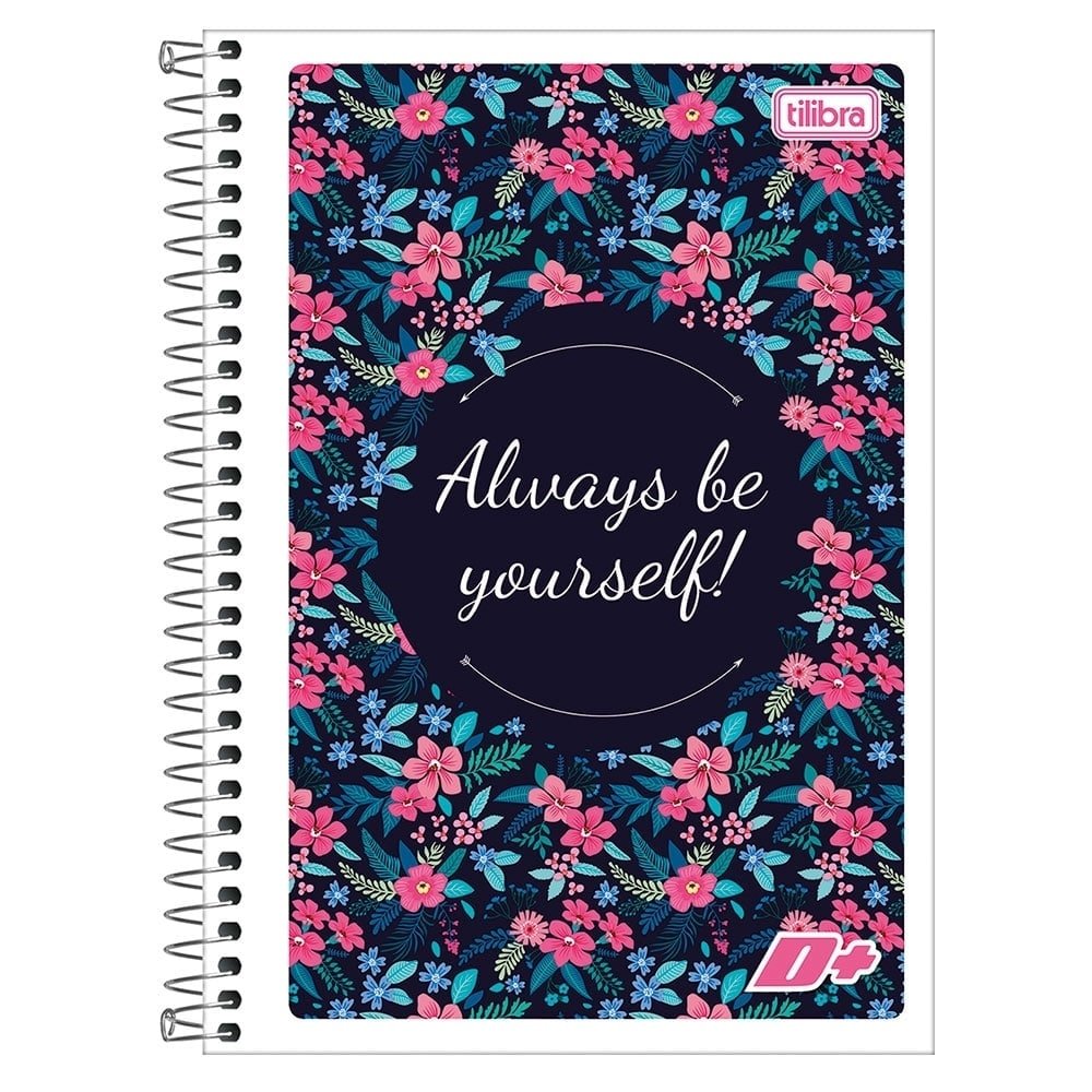 Caderno Espiral Tilibra 1/4 Capa Flexível Mais+ 48 Folhas - Embalagem com 20 Unidades