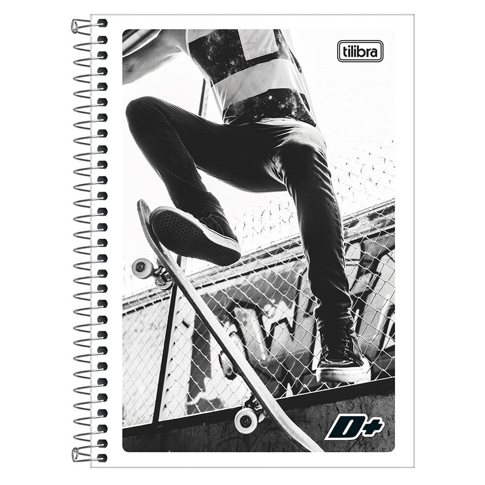 Caderno Espiral Tilibra 1/4 Capa Flexível Mais+ 48 Folhas - Embalagem com 20 Unidades