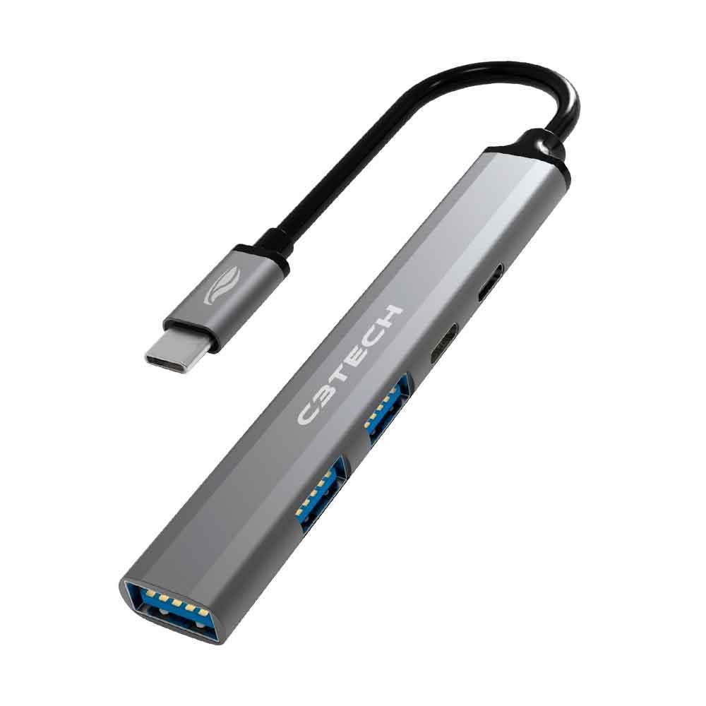 Hub Usb C3tech 3.0 5 Portas Usb-usbc Hu-p300si