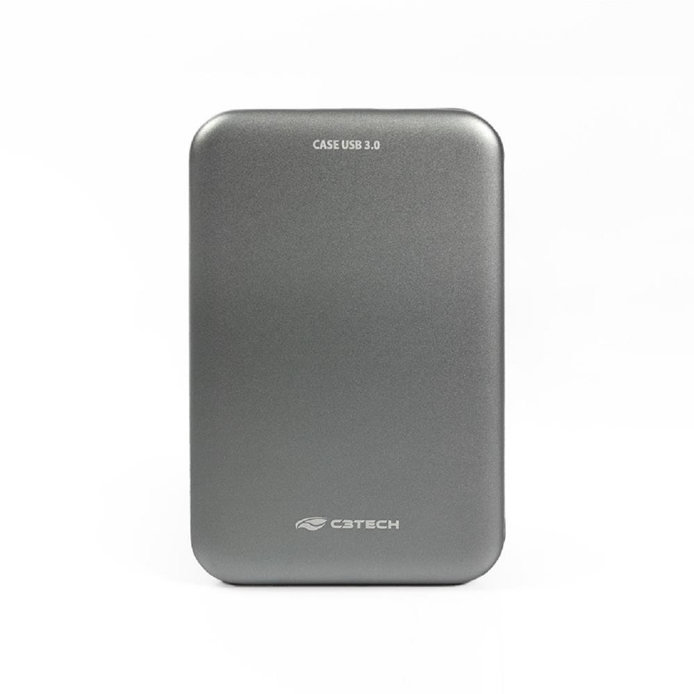 Gaveta Para Hd Externo 2,5", Ch-350Cb, C3tech, Usb 3.0, Prata