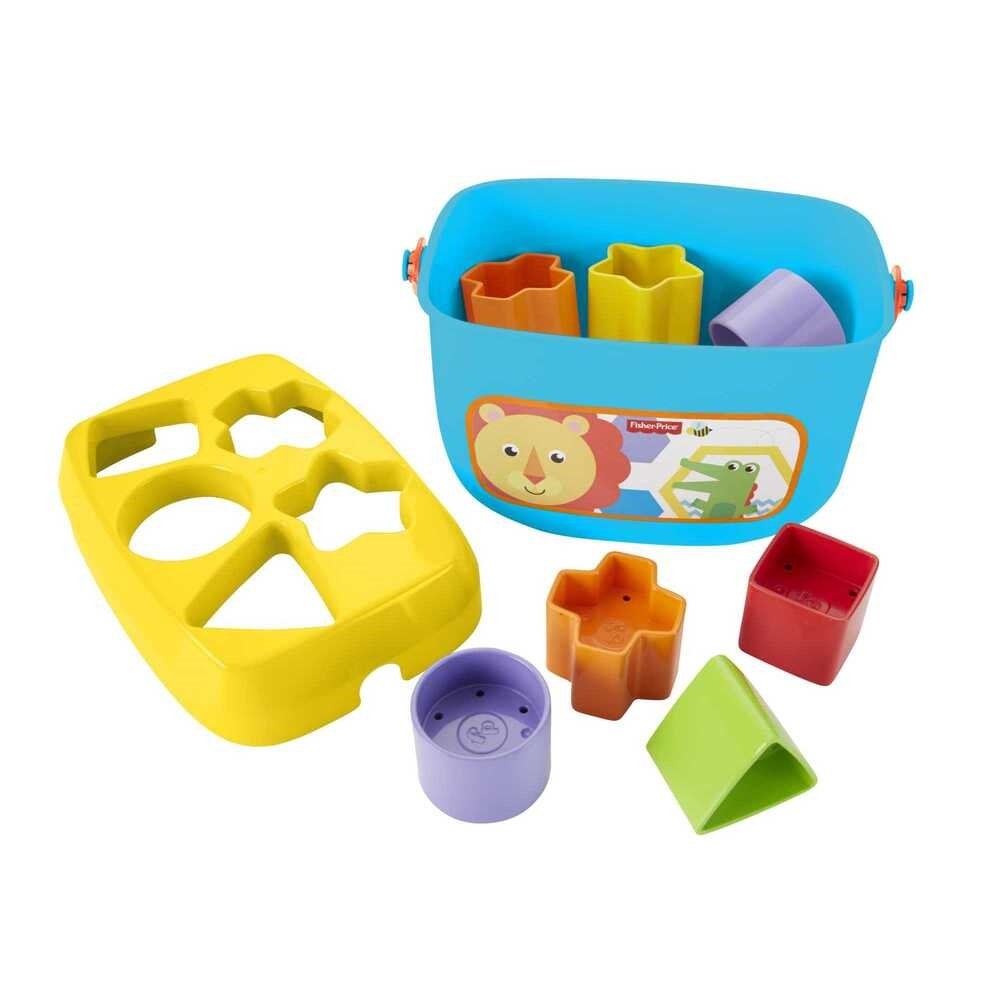 Brinquedo Primeiros Blocos Fisher-Price FFC84 Balde 10 Peças