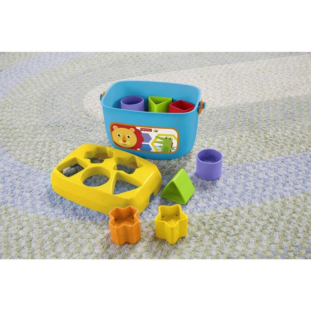 Brinquedo Primeiros Blocos Fisher-Price FFC84 Balde 10 Peças