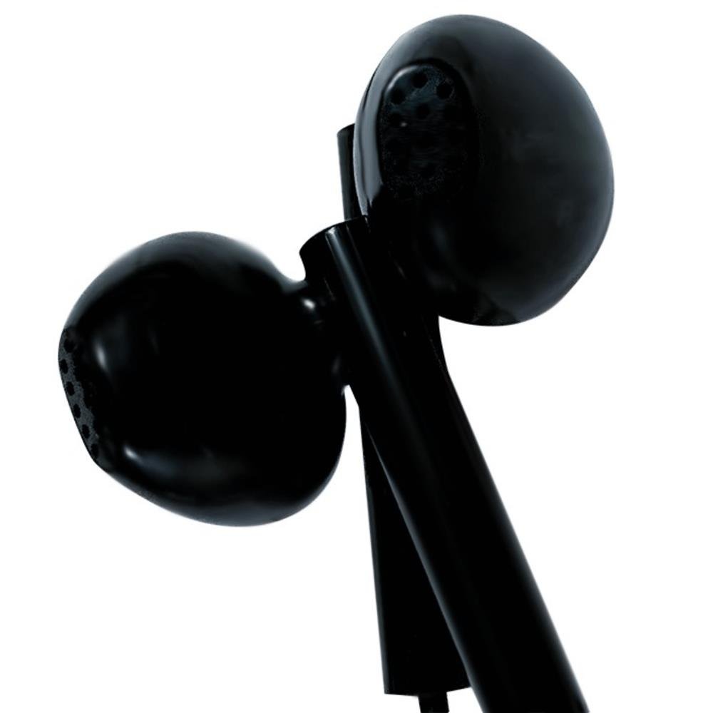 Fone de Ouvido com Microfone Auricular Com Fio P2 3,5mm Estéreo Hi-Turbo Preto