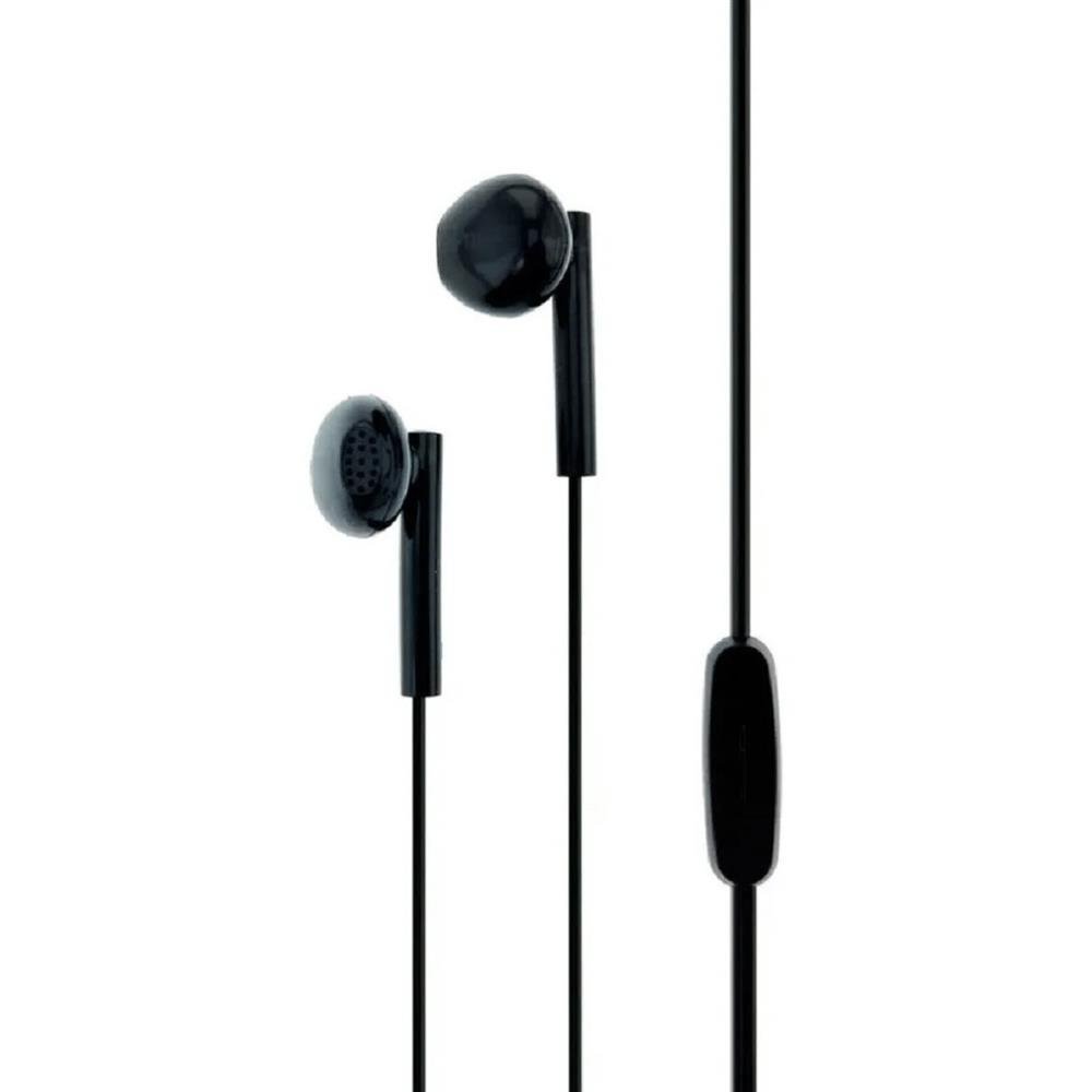 Fone de Ouvido com Microfone Auricular Com Fio P2 3,5mm Estéreo Hi-Turbo Preto