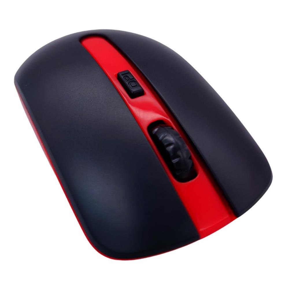 Mouse Sem Fio Wireless Altomex Com Adaptador Usb 1600Dpi 2.4Ghz Com Scroll 4 Botões A Pilha Vermelho