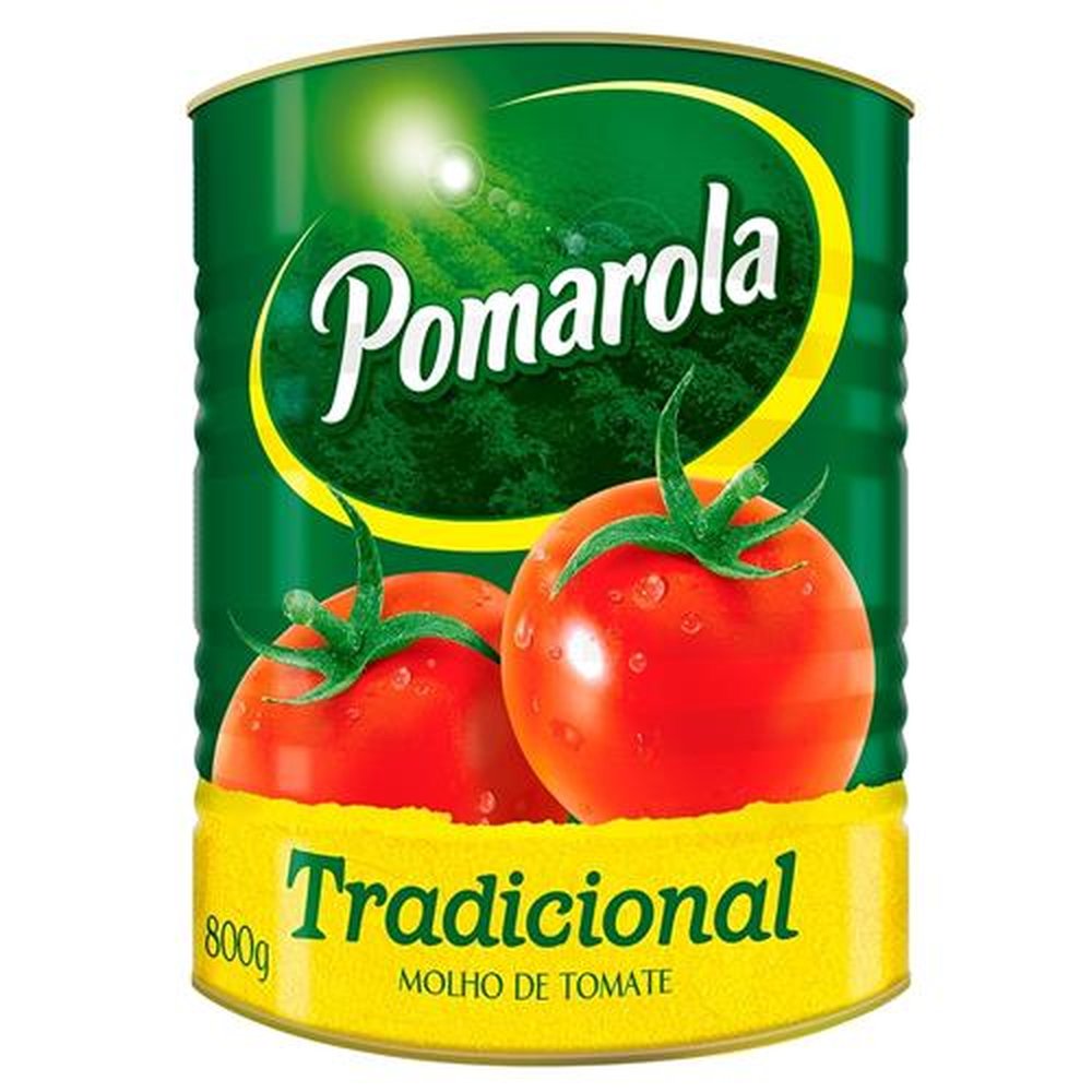 Molho de Tomate Tradicional Pomarola Lata 800g