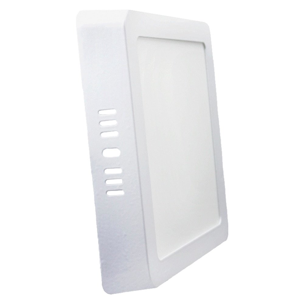 Plafon Painel Kian Led Quadrado 22,5cm Sobrepor 18W Slim 6000K