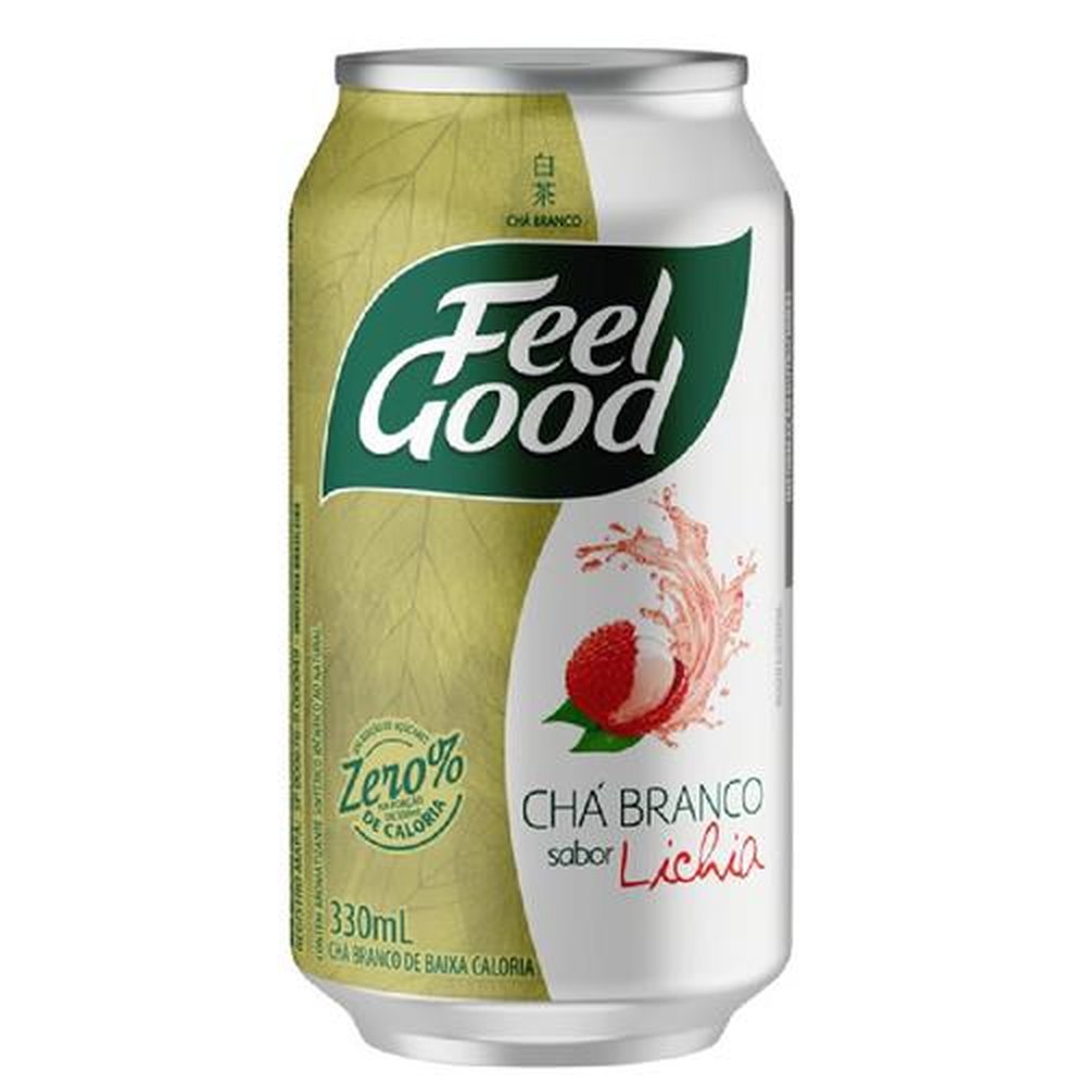 Chá Feel Good Branco com Lichia Lata 330ml - 12 unid.