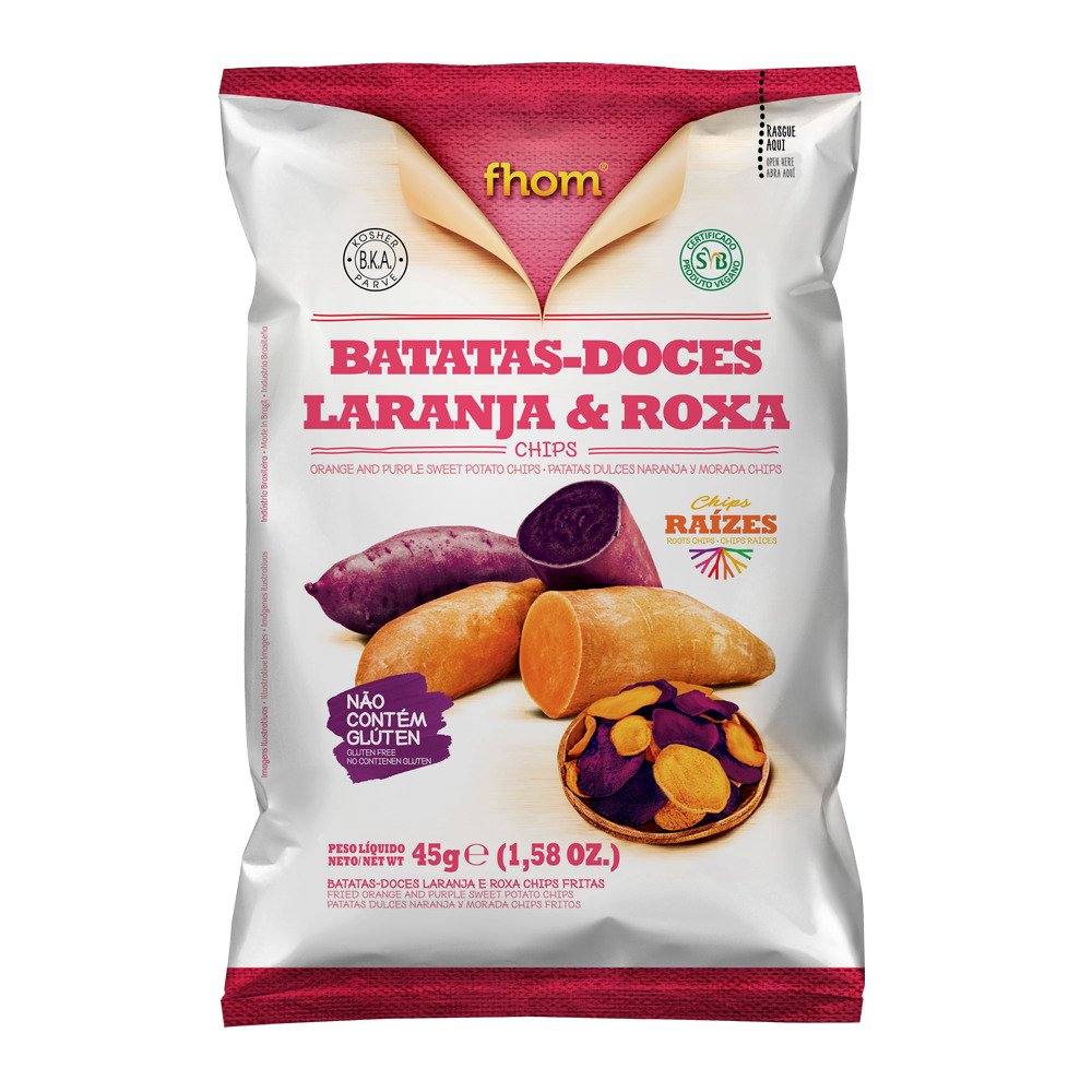 Batata Doce Laranja e Roxa 45g