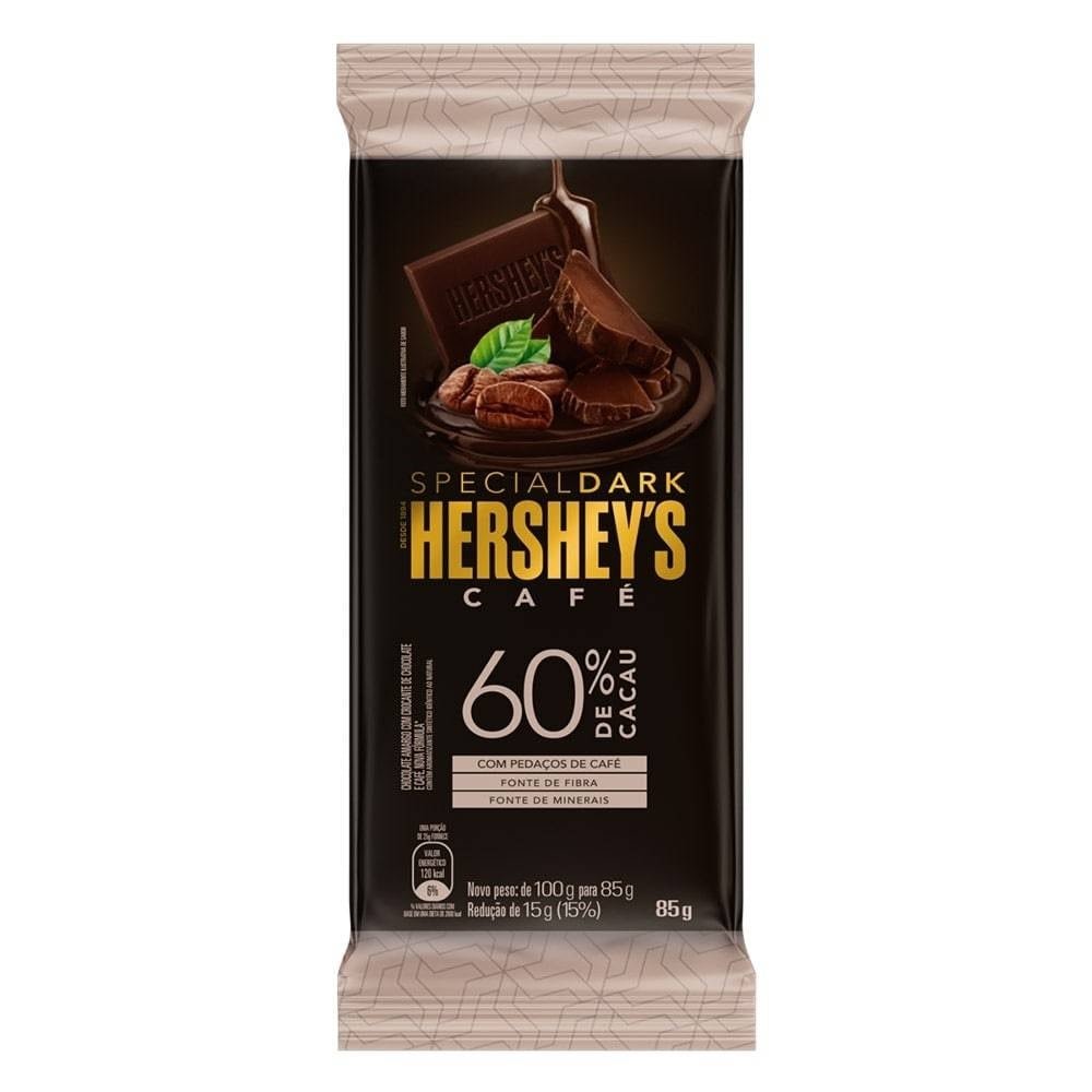 Chocolate Hersheys Special Dark Café e Crocante 85g