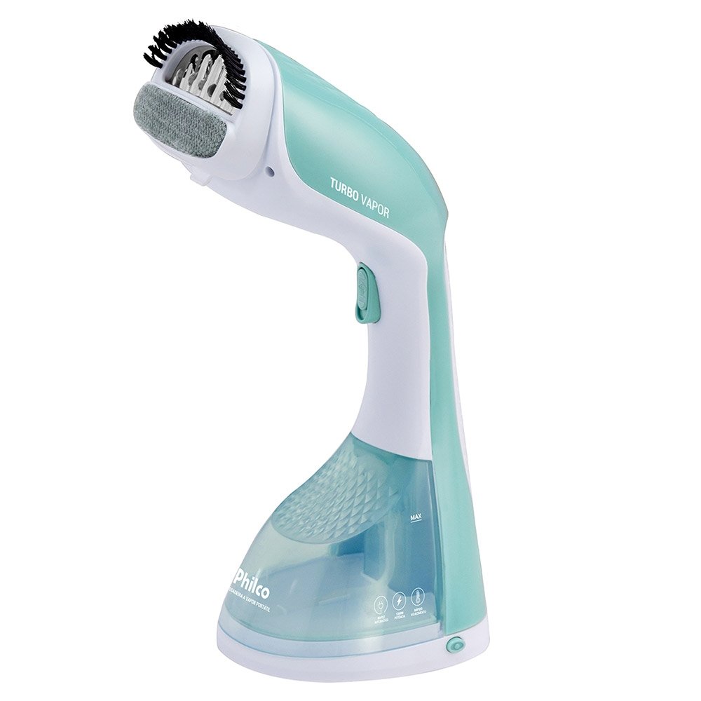 Passadeira à Vapor Philco PVP10VD Portátil, 220ml, Branco/Verde, Bivolt