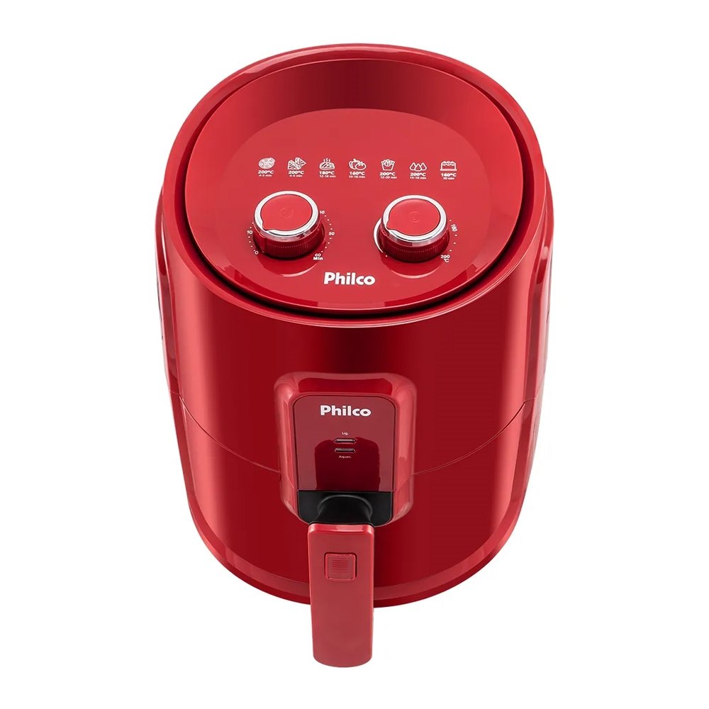 Fritadeira Air Fryer Philco PFR15V 1500W 4L Vermelho 110V