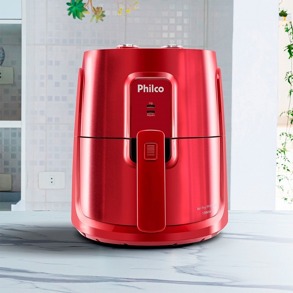 Fritadeira Air Fryer Philco PFR15V 1500W 4L Vermelho 110V