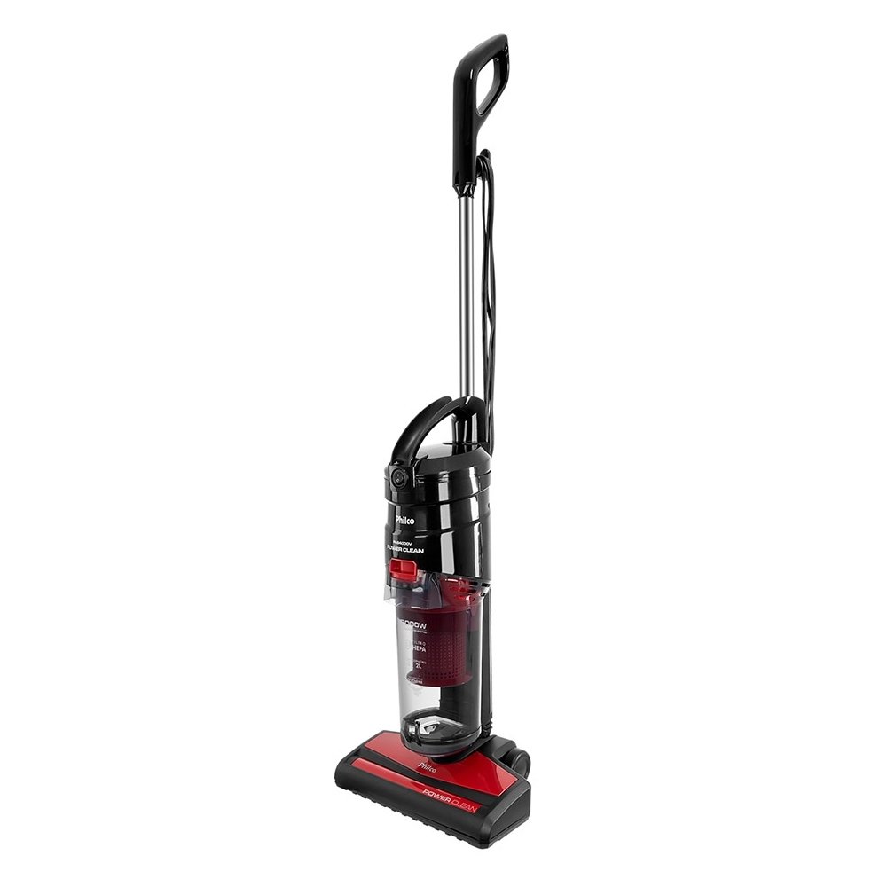 Aspirador de Pó Vertical Philco PAS4000V - 2 Litros, 2000W Power Clean Vermelho/Preto, 220V