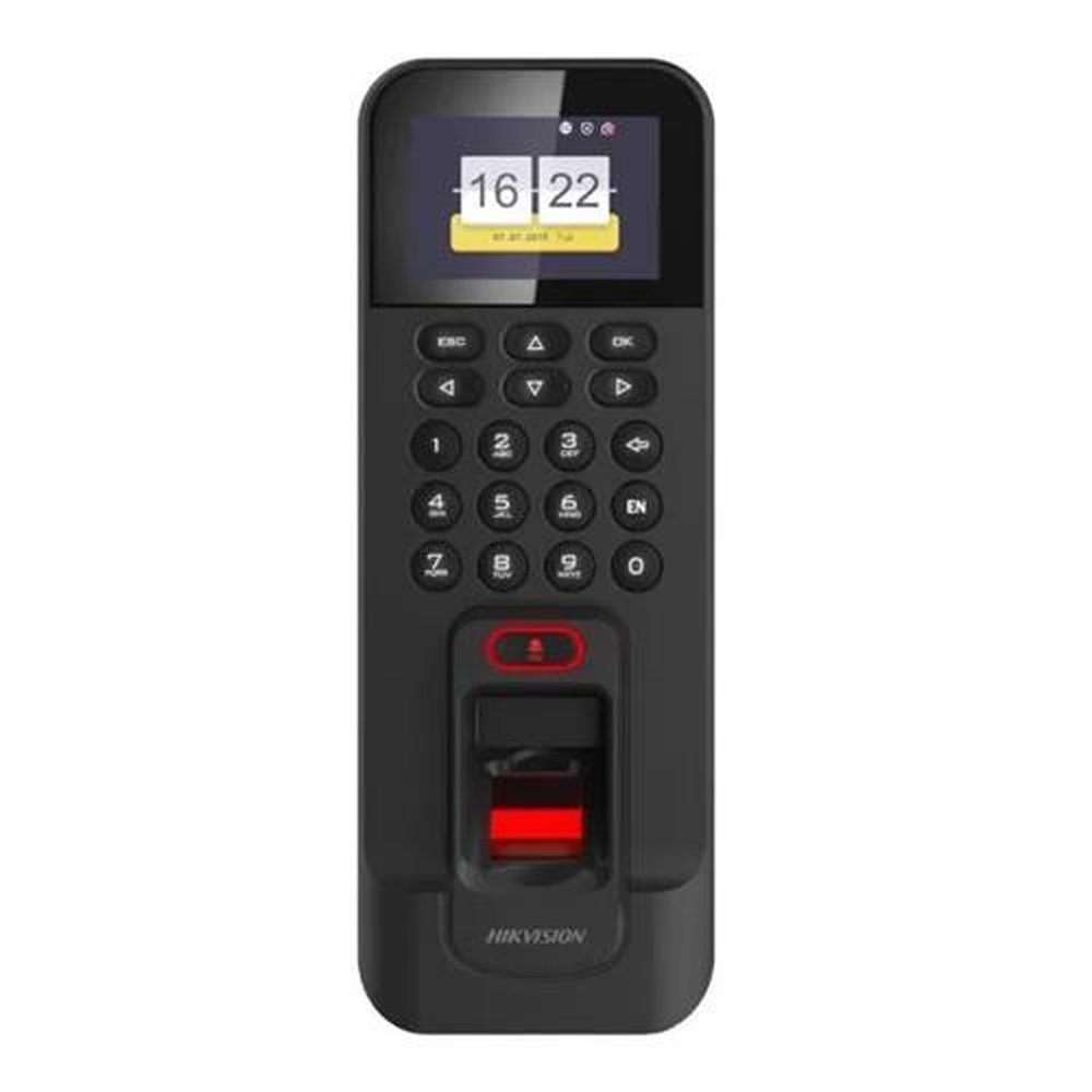 Terminal de controle de acesso com biometria Hikvision Ds-K1t804aef