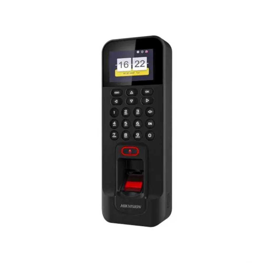 Terminal de controle de acesso com biometria Hikvision Ds-K1t804aef