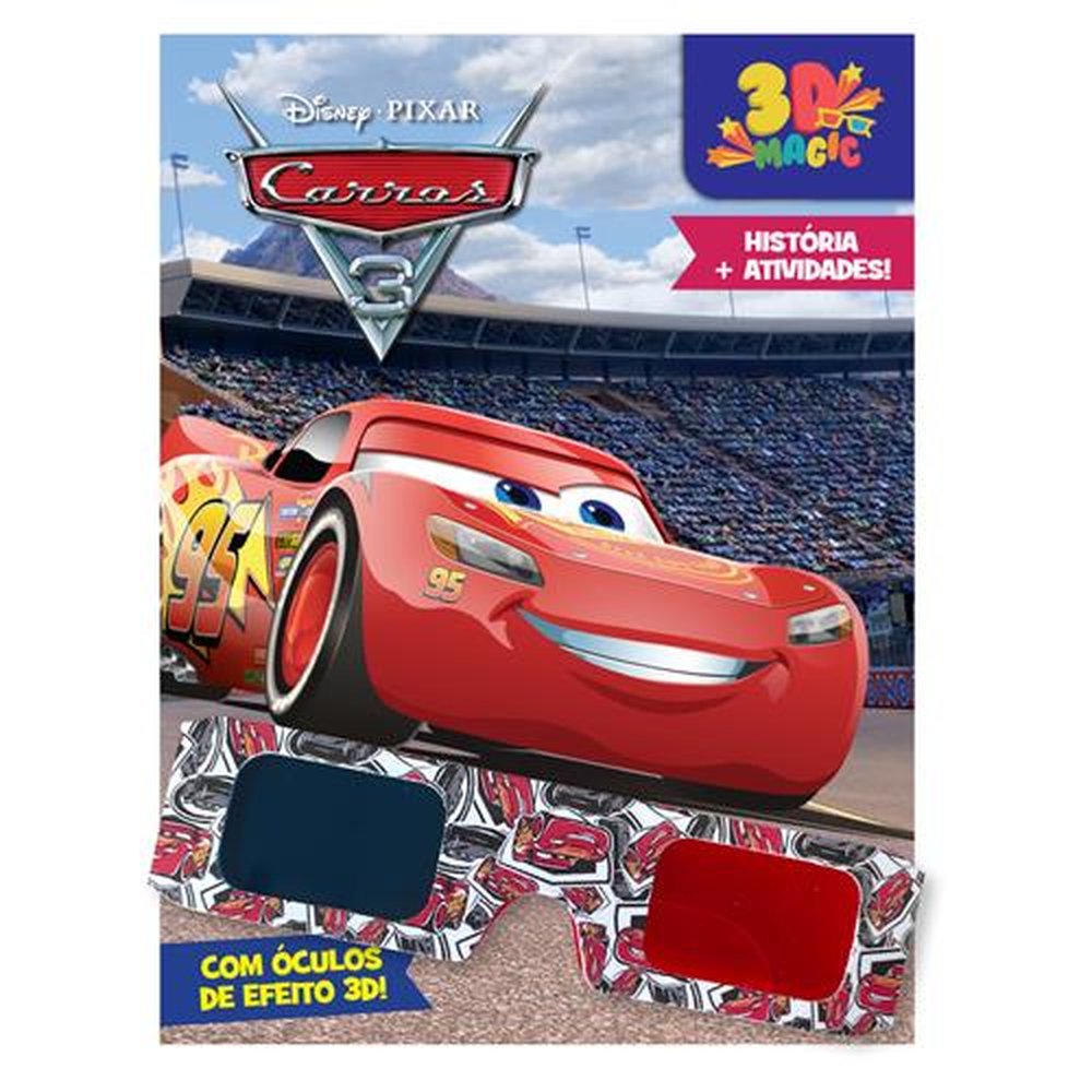 Livro - Disney - 3d Magic - Carros 3