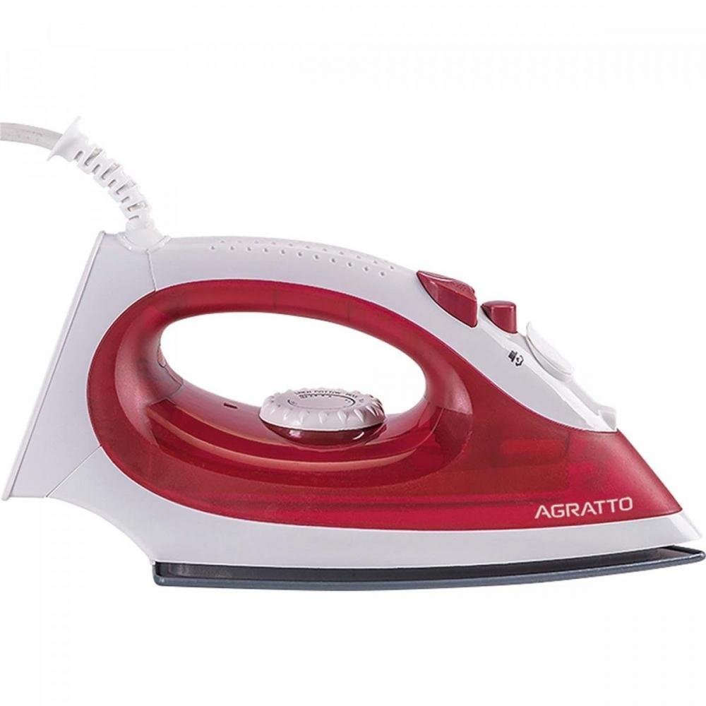 Ferro de Passar Vapor Agratto Bravo FC-01 Ceramico Vermelho 127v