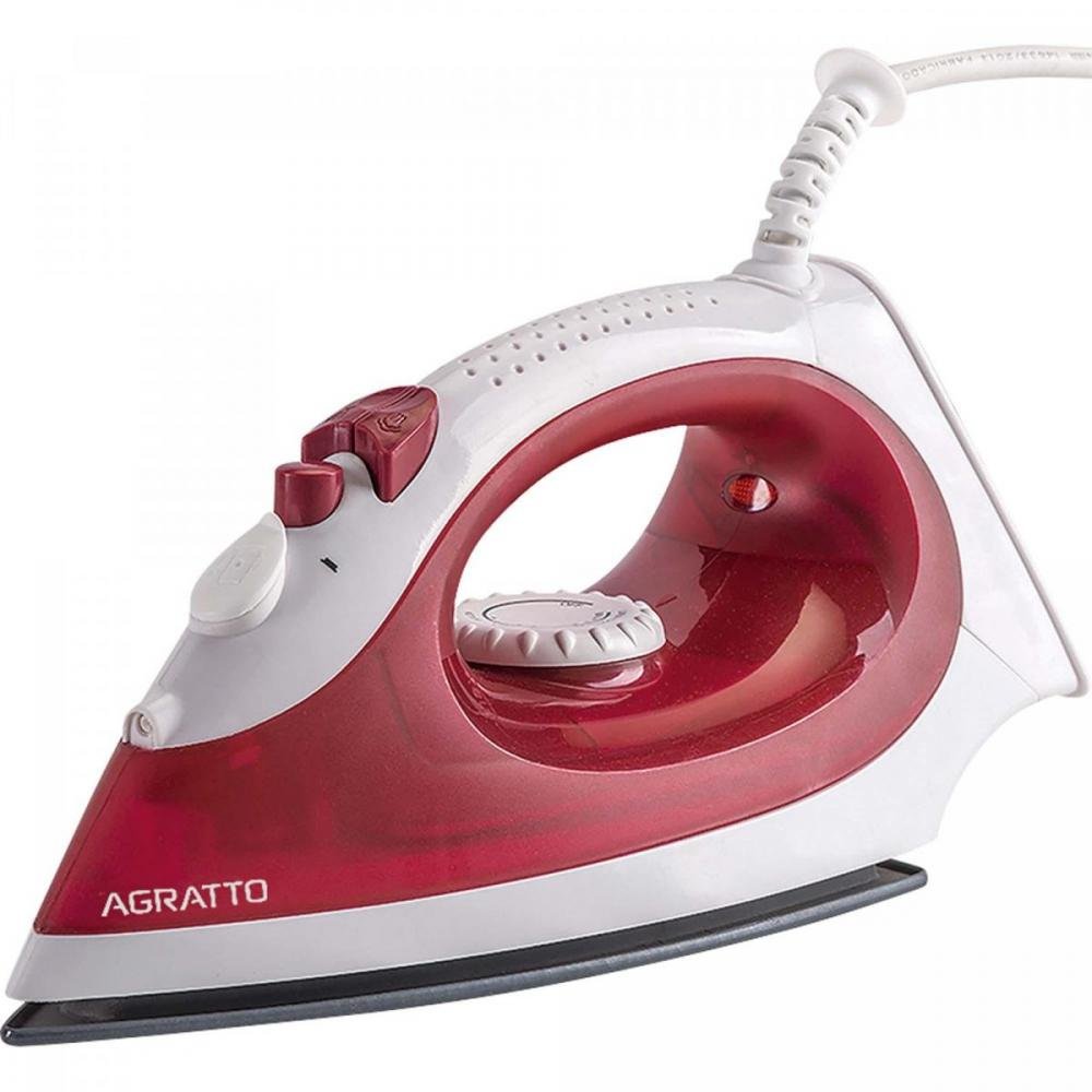 Ferro de Passar Vapor Agratto Bravo FC-01 Ceramico Vermelho 127v