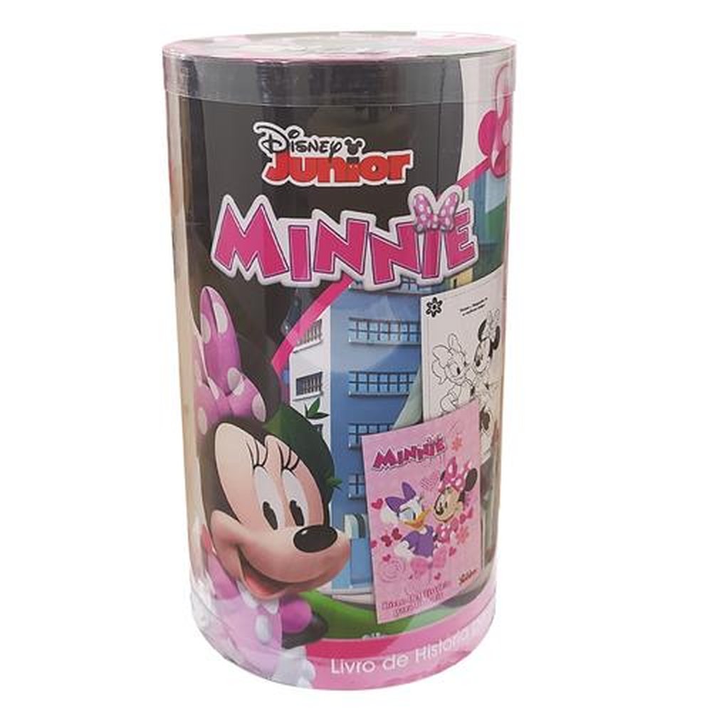 Livro Disney Mini Tubo Historias Para Colorir - Minnie