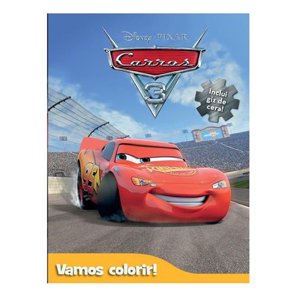 Livro Disney Vamos Colorir - Carros 3
