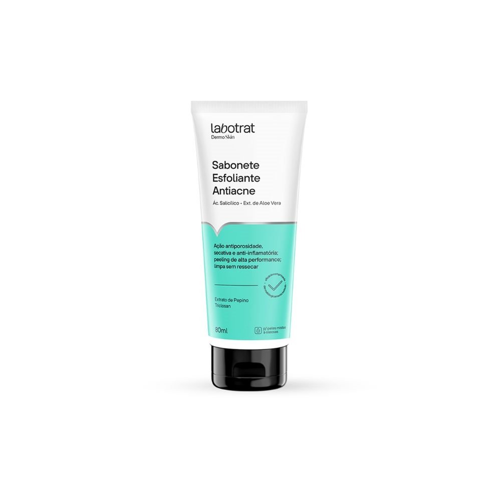 Sabonete Facial Esfoliante Labotrat Antiacné Dermo Skin 80ml