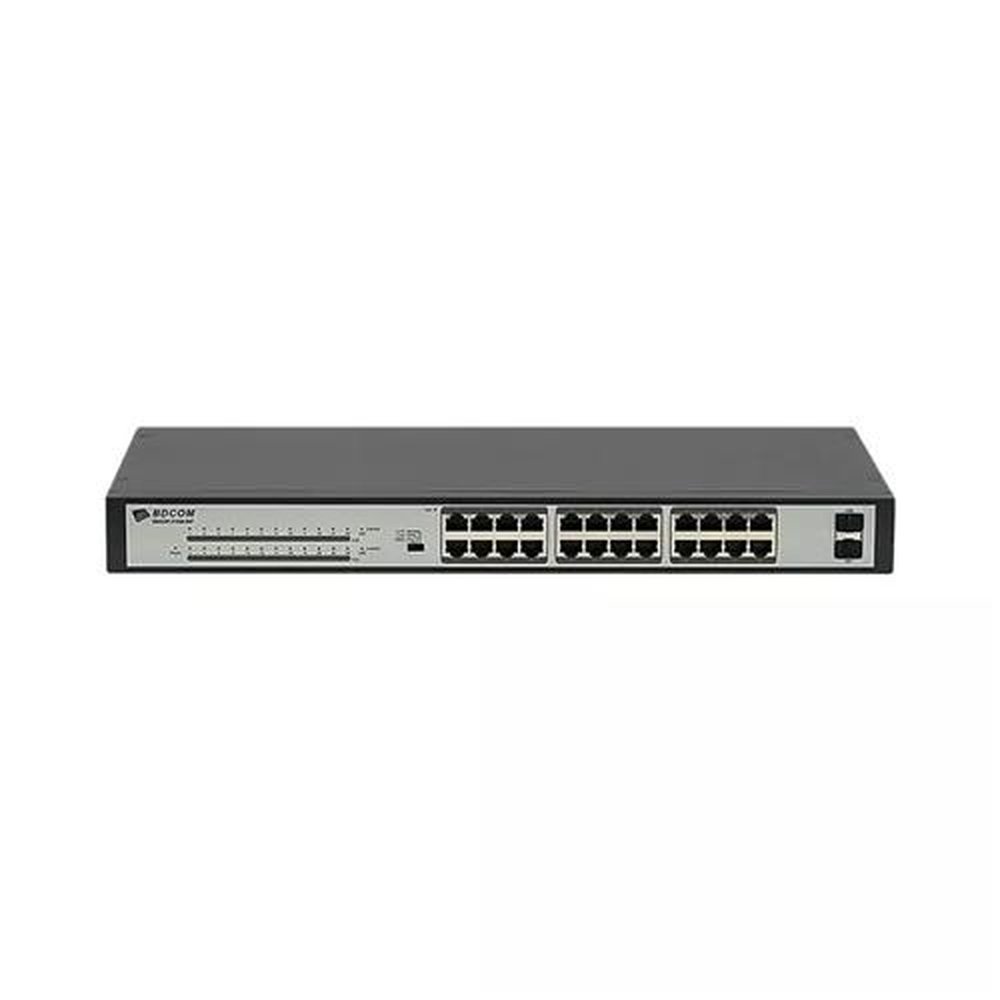 Switch 24 Portas + 2 SFP 10/100/1000 POE BDCOM S1526-24P Giga