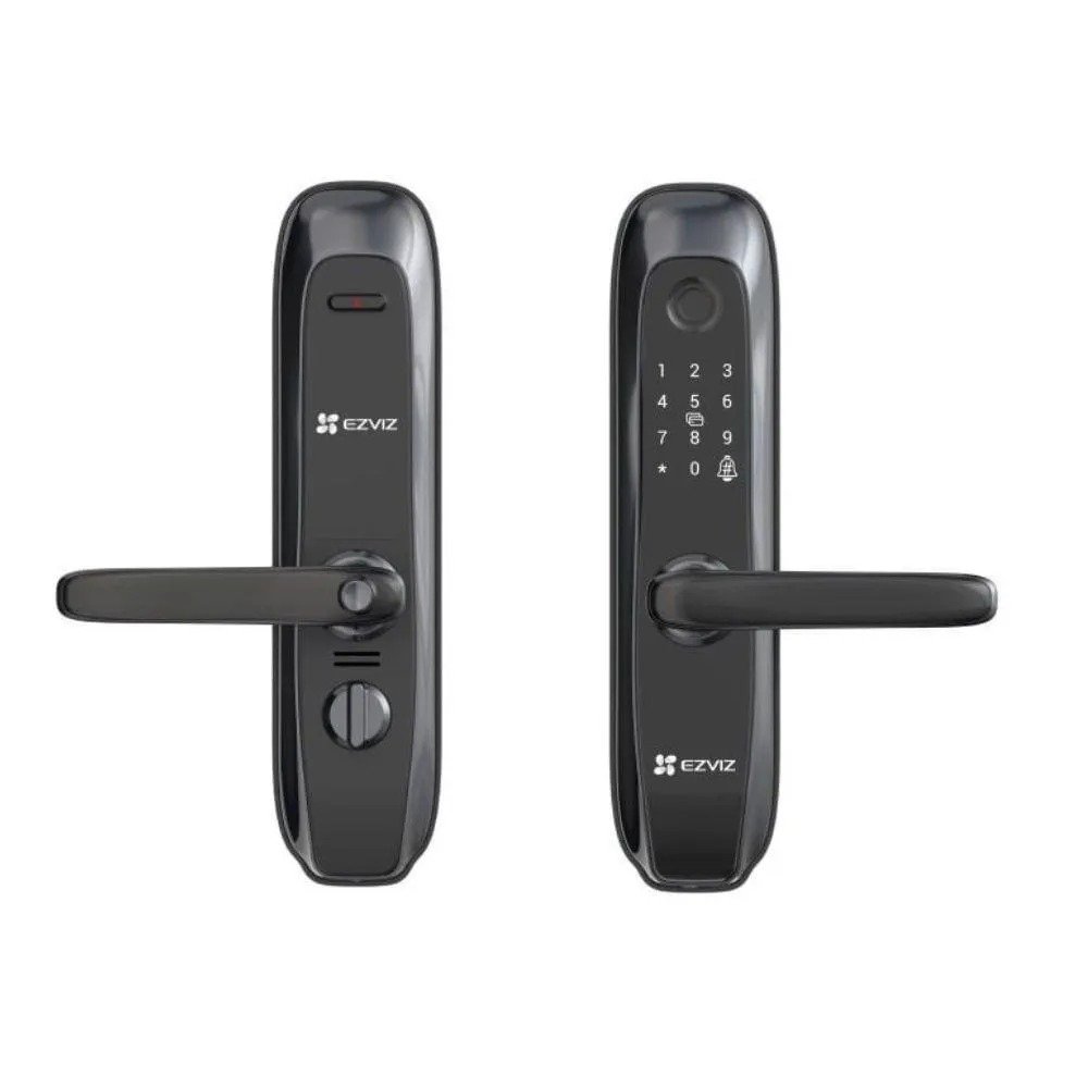 Fechadura Inteligente Impressão Digital Wifi Ezviz Hikvision L2s / Bio / Senha / Tag / Chave