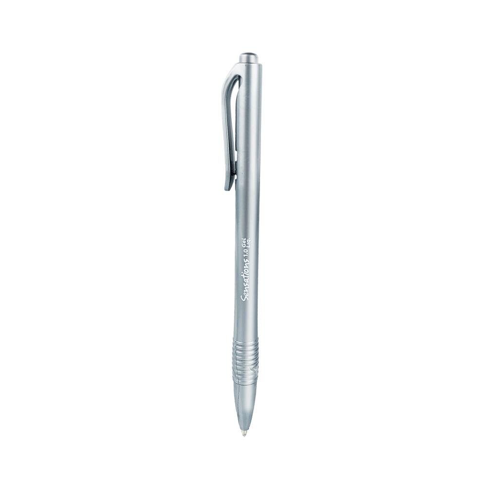 Caneta Retratil Sensations Newpen Ponta Média 1.0mm Prata